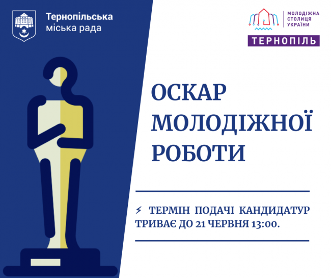 У Тернополі пройде унікальна подія «Оскар молодіжної роботи»