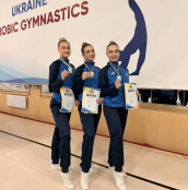 Тернопільські спортсменки - срібні призерки чемпіонату України зі спортивної аеробіки