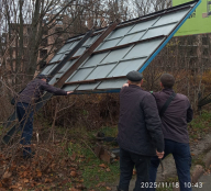 У Тернополі на вул. Слівенській демонтували рекламну конструкцію – білборд