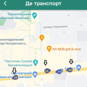 У додатку «е-Тернопіль» відображено, де курсує низькопідлоговий громадський транспорт