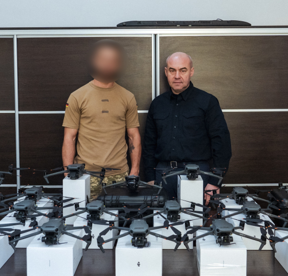 Тернопільська міська рада передала для захисників окремої механізованої бригади 22 квадрокоптери Mavic
