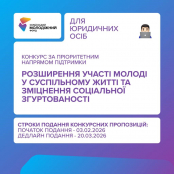Молодіжні організації можуть отримати до 500 тисяч гривень на проєкти