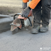 У Тернополі розпочали ремонт пішохідної зони на вулиці Листопадовій