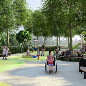 У Тернополі розпочали облаштування інклюзивного дитмайданчика в парку «Здоров’я»