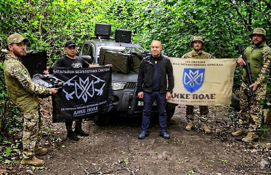 Сергій Надал передав техніку бійцям 128-ї окремої важкої механізованої бригади «Дике поле»