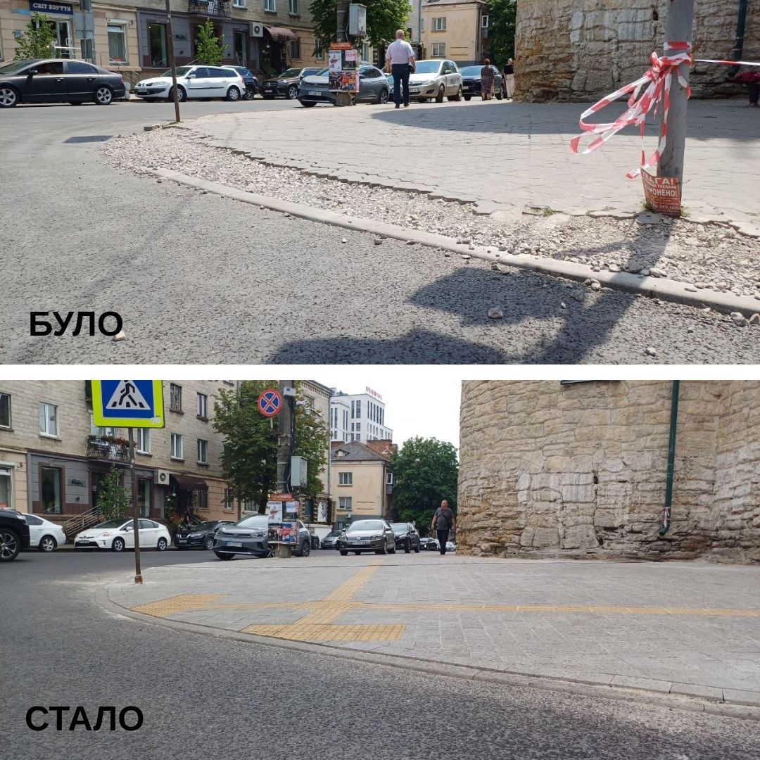 Ділянку на вулиці Руській в Тернополі оновили за принципами безбар’єрності