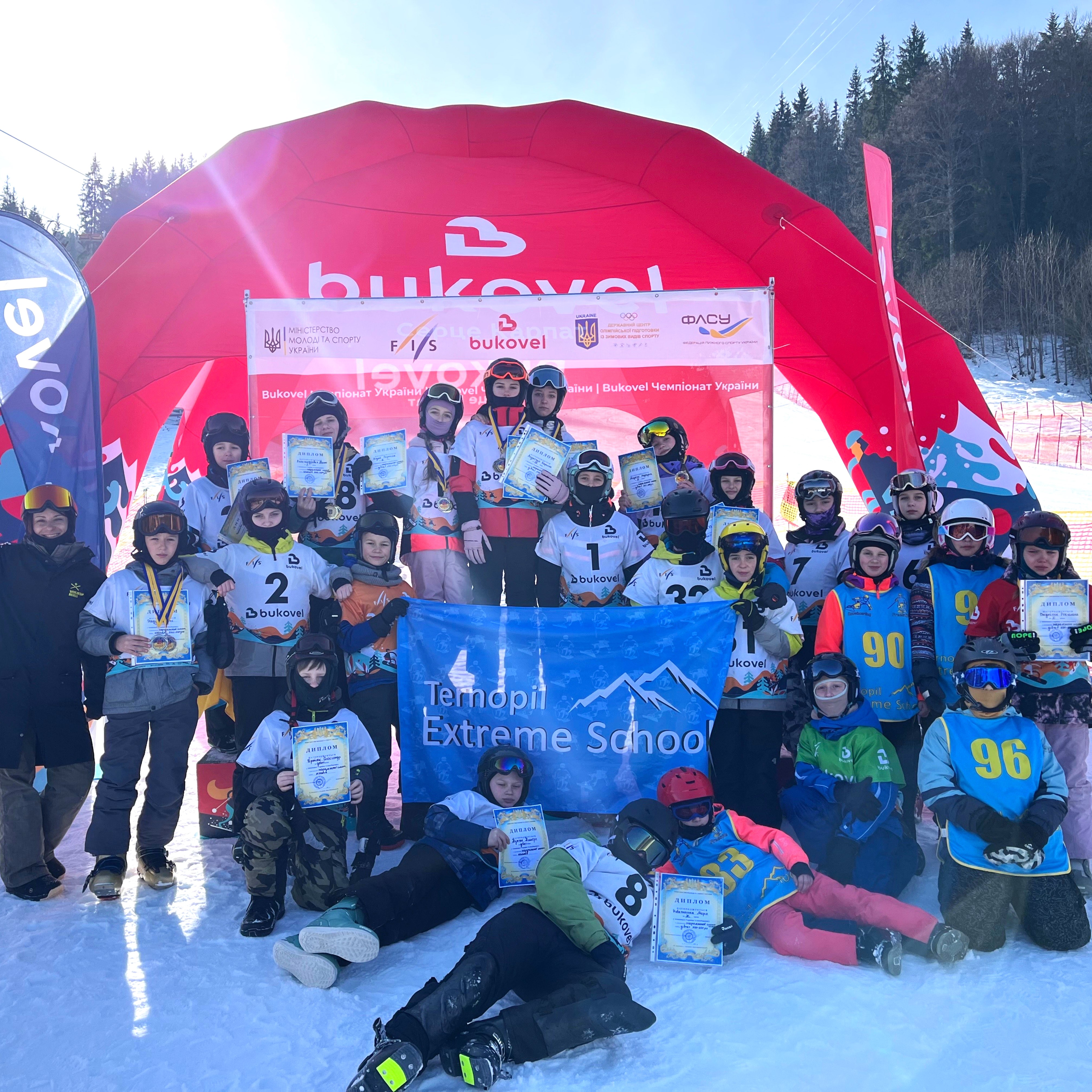Тернопільські сноубордисти вибороли 17 медалей на Чемпіонаті України