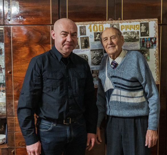 Міський голова привітав тернополянина Гната Бродецького з нагоди 100-річчя