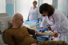 Тернопільські гвардійці здали кров для поранених побратимів