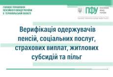 Верифікація одержувачів пенсій, соціальних послуг, страхових виплат, житлових субсидій та пільг